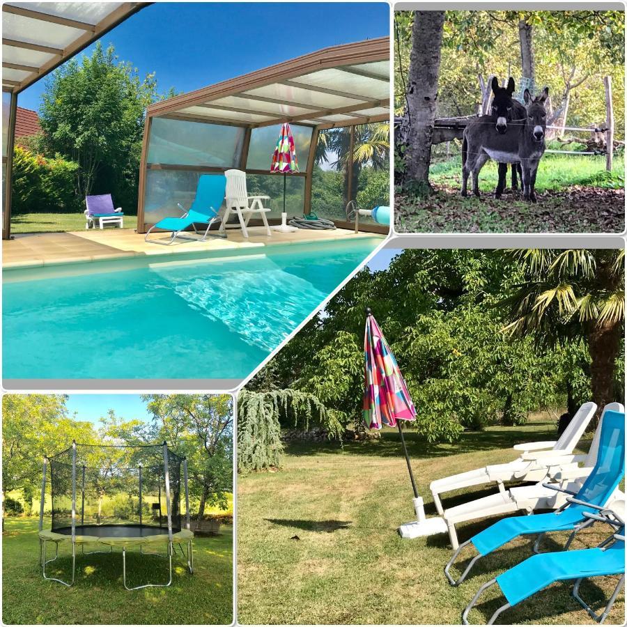 Gîte du boulanger au pays de padirac piscine couverte chauffée Mayrinhac-Lentour Extérieur photo